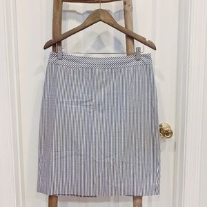 J. Crew Seersucker Pencil Skirt